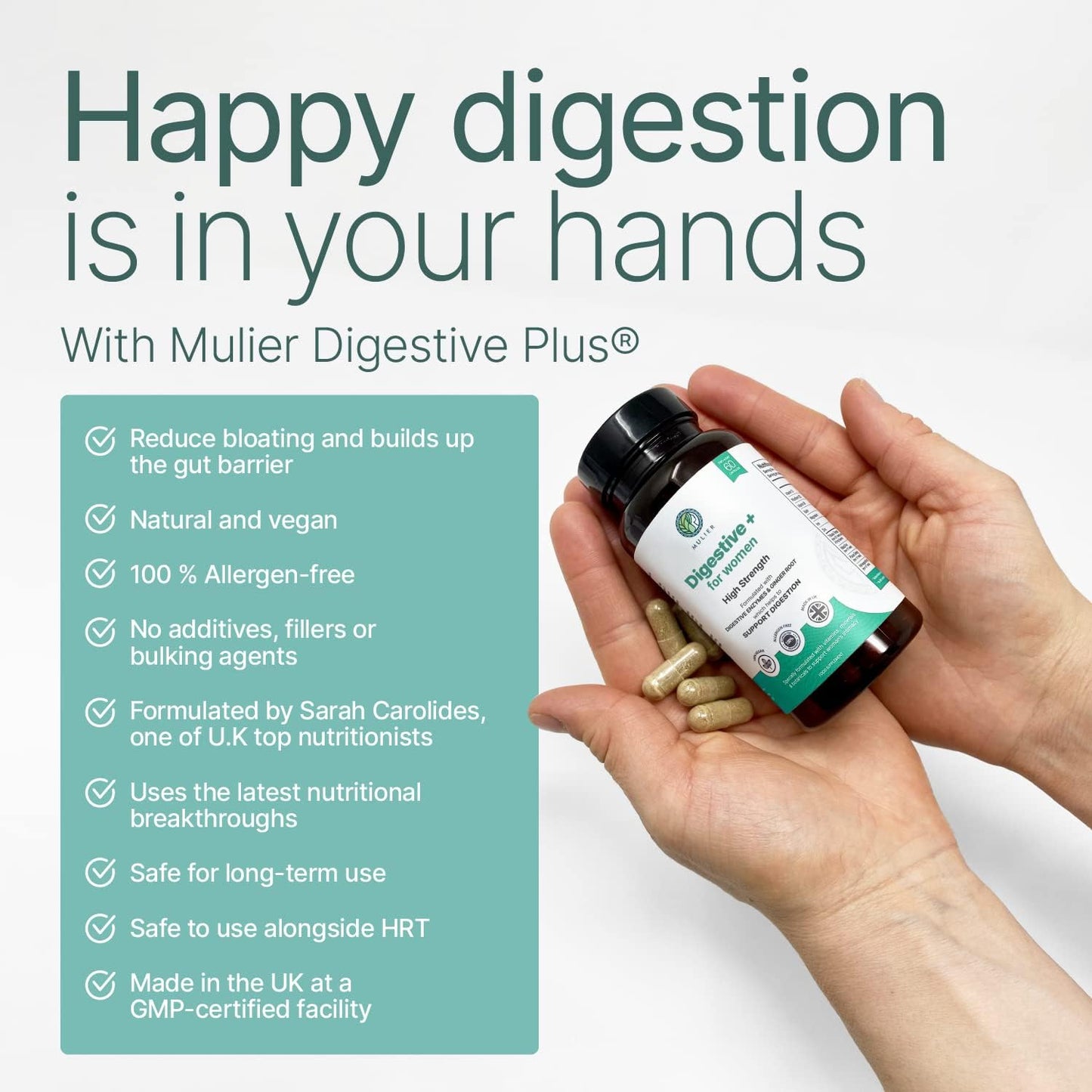 Mulier Digestive Plus | Menopause Bloating Relief | Gut Lining Support